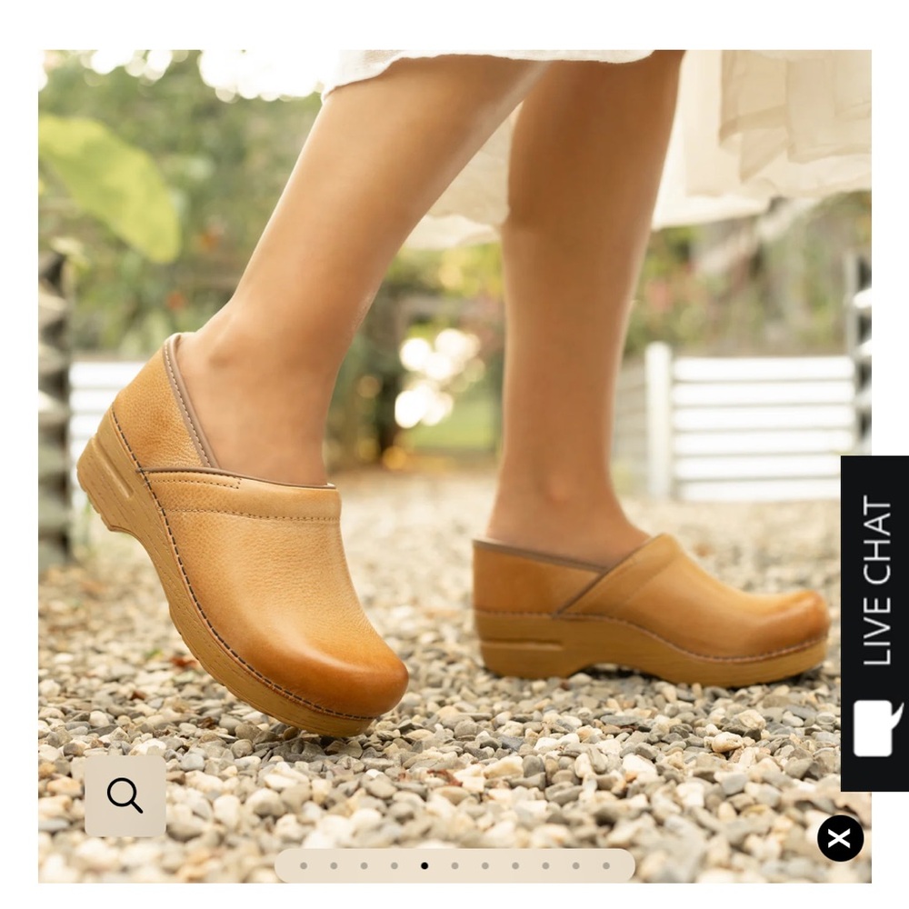 Dansko Tan Leather Mules